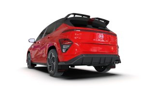 Hyundai Kona N Line Mud Flap - Rally Armor - UR Black with Grey Logo - Black - `24-`25